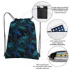 Dark Blue Sea Turtle Drawstring Bags Drawstring Gym Bag Waterproof