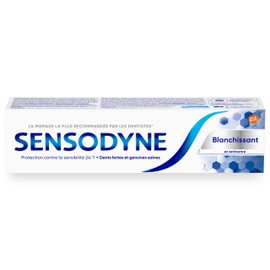 Sensodyne Whitening & Tartar toothpaste, Strengthens Protects and Whitens Sensitive Teeth, 100 mL (Packaging May Vary)