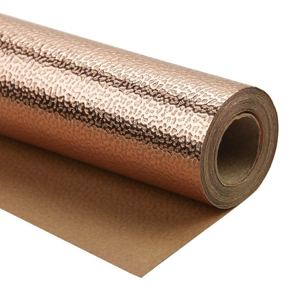 WRAPAHOLIC Wrapping Paper Roll - Sparkle Rose Gold with Colorful Shine for Birthday, Holiday, Wedding, Baby Shower Wrap - 30 inch x 16.5 feet