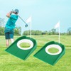 2 Pack Golf Putting Cup with Flag Indoor Putting Hole