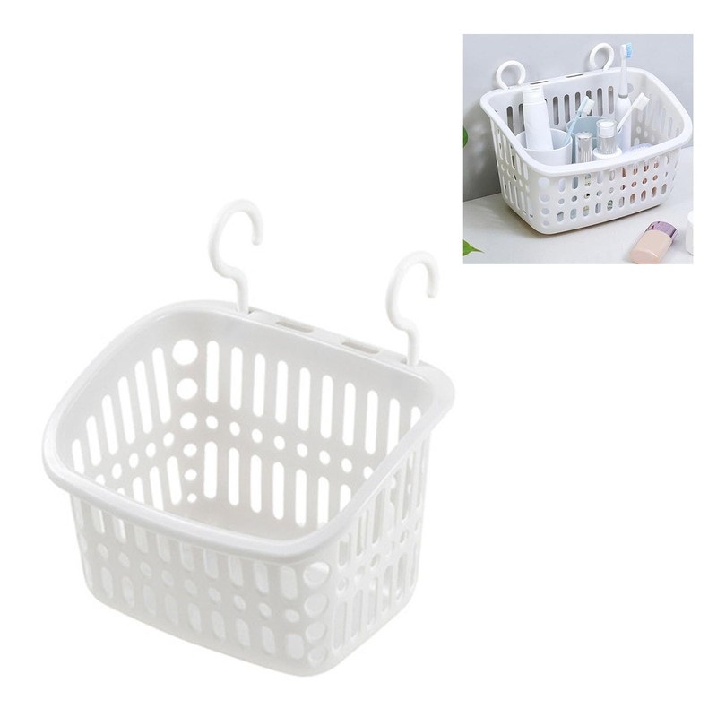 Aramox and Organized Hanging Shower Caddy, Plastic Draining Holes Multifunctional