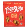 UD_Freestyle Snacking Case of 6 4-Ounce Green Olives Hot and Spicy Fresh Product