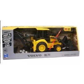 NewRay New Ray 02226B 1/18 Scale Volvo BL71 Backhoe Loader Lights & Sounds New NIB