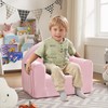 Ulax furniture Kids Sofa Couch, Toddler Armrest Chair, 2-in-1 Convertible