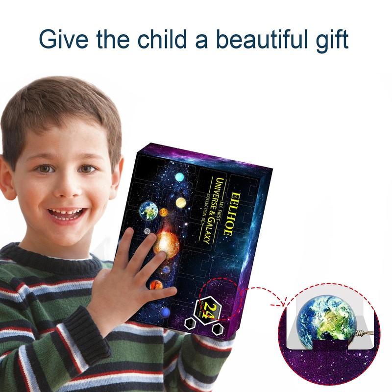 BBABBT Christmas Advent Calendar 24 Days Countdown Universe Galaxy Space