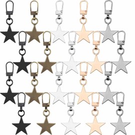 20 PCS Universal Zipper Pull Replacement Kit - Durable Metal Sliders for Coats, Jackets, Backpacks & Handbags - Easy to Install Zip Pullers in 5 Colours - for Daily Repair Needs