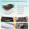 Waterproof Golf Cart Cover 4 Passenger for Yamaha/E-Z-Go/Cushman/Club Car/Evolution/ICON, Heavy