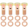 X AUTOHAUX 4 Sets M8x1.0mm Metric Thread Banjo Bolts Brake