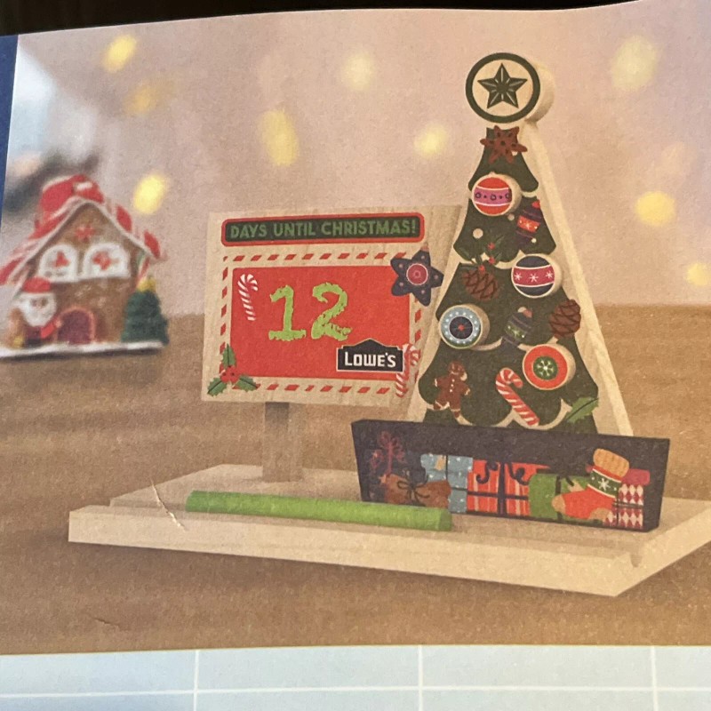 Lowe’s New Lowe’s Holiday Countdown Christmas DIY Kids Workshop Kit