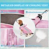 Dog Cooling Vest, Reflective Harness Cooling Jacket with Adjustable Zip,