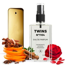 TWINS Impression of 1 Million | Perfume for Men Eau de Parfum | No.1104 | 3.4 Fl Oz / 100 ml