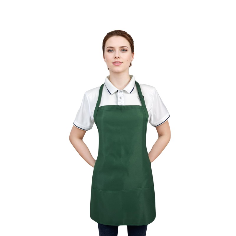 Noxiglow Adjustable Short Aprons for women with 3 Pockets, Waterproof