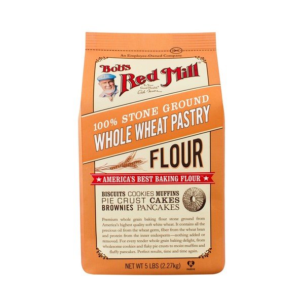 Bob's Red Mill Whole Wheat Pastry Flour, 5-pound