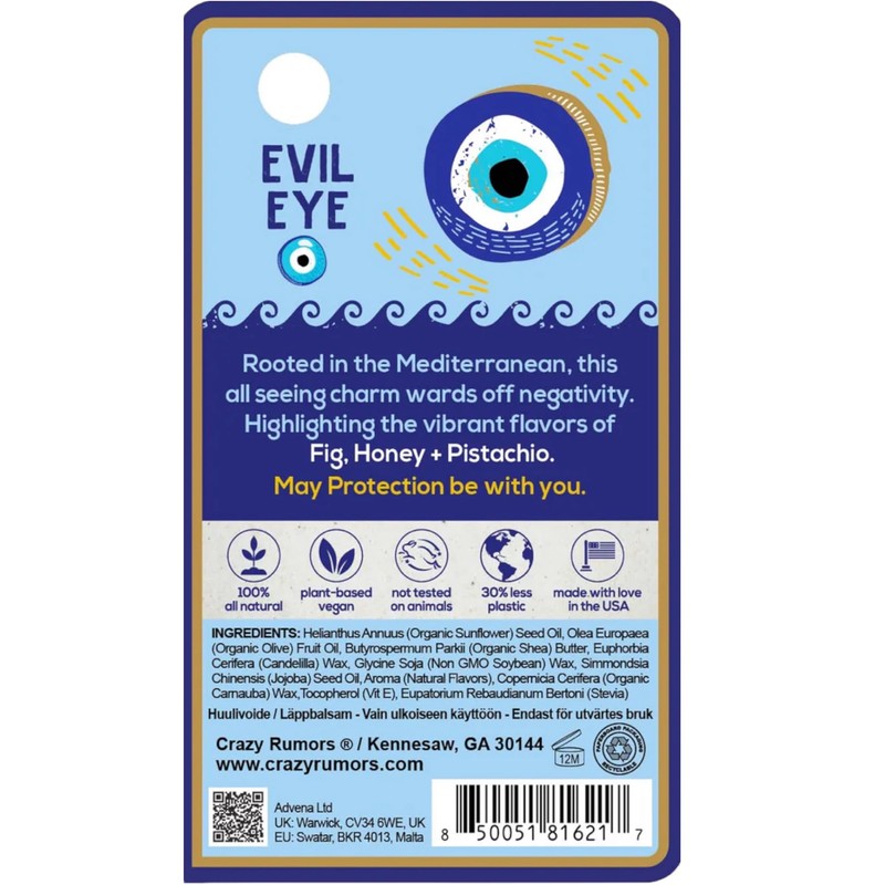 Crazy Rumors Happy Juju All Natural, Plant-Based Lip Balm with