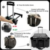 WKALEOBAG Rolling Cleaning Bag with Detachable Trolley,Household Cleaning Supply Organizer,Cleaning