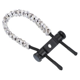 MECCANIXITY Archery Bow Wrist Sling 15.75 Inch 550 Paracord Strap Compound Bow Stabilizer & Hand Loop Carrier Bow Stabilizer for Bow Hunting Shooting Snow Camouflage 1 Count