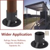 SagaSave Post Base Metal Railing Fence Mailbox Flagpole Bracket Pool