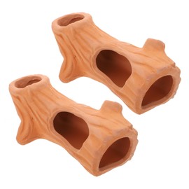 OATIPHO Shrimp House for Fish Tank 2pcs Natural Fish Tank Decor Hermit Crab Hideaway Aquarium Hideaway Decor Fish Breeding Pot