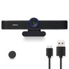 Tenveo 1080P 60FPS Webcam with Microphone and Speaker, All-in-One Video