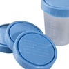 Vakly Specimen Cups With Leak Proof Screw on Lids -