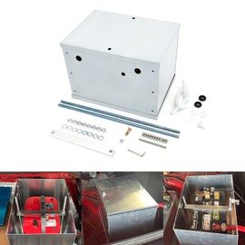CNRAQR Complete Aluminum Battery Box Relocation Kit Universal Billet Race Off Road Kit(Cable not included)