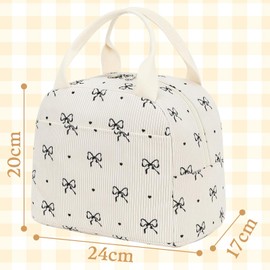 HTTDSLF Women's Lunch Bag, Insulated Lunch Bag, Cool Bag for Meals for Men and Women, Children, Portable Lunch Box, Portable Cooler Bag, for Work, Office