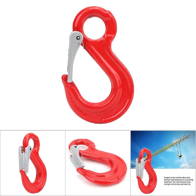 Load Hook 2000 kg, Chain Hook, Forestry Crane Hook, Eye
