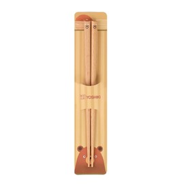 YOSHIKI YK-HK1 Wooden Chopsticks for Children, 7.1 inches (18 cm), For Children, Practice, For Toddlers, Elementary School Students, Nursery School, Cute, Bear, Children's Chopsticks, Children's