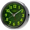 FORMIA HT-A036W-GM Table Clock, Alarm Clock, Easy to See, Continuous
