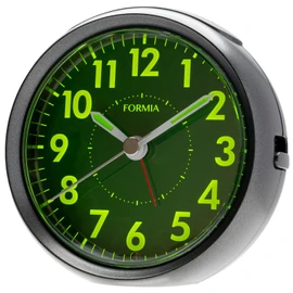 FORMIA HT-A036W-GM Table Clock, Alarm Clock, Easy to See, Continuous Second Hand, Electronic Sound, Snooze Light, Collecting Dial, Light Sensor, Analog, Hodogaya Electronics Sales, Gunmetal