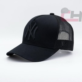 Red NY Color-Blocked Baseball Caps - Unisex L/A & N/Y Design, European Charm, 100% Cotton, Lightweight & Comfortable Headwear:_19