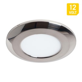Armacost Lighting Wafer Thin Under Cabinet LED Puck Light, 2700K, Silver 204410