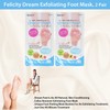 Felicity Dream Exfoliating Foot Mask, 2 Pair