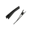 MAHAVIMOKSA 30pcs Black Flat Single Prong Alligator Hair Clips for