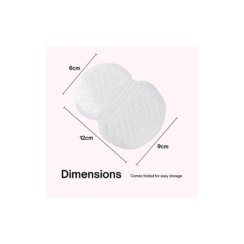 Disposable underarm Sweat Pads Little Miss Periods Teen Period Essentials