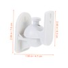 jojofuny 2sets Wall Mount Brackets for Surround Sound Speakers Tilt