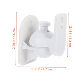 jojofuny 2sets Wall Mount Brackets for Surround Sound Speakers Tilt and Swivel Design for Optimal Viewing Angle Easy Installation Strong Load-Bearing Capacity for Home Workstation Bedroom