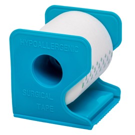 Paper Medical Tape with Dispenser 2"x10 Yards for Emergency First Aid [4 Rolls + Dispenser] Lightweight Breathable Microporous Adhesive Latex Free Hypoallergenic Bandage and Wound Dressing Tape (4)