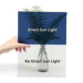 The Normal State of The photochromic Film is Transparent. When Sunlight Hits The Surface of The Film, it Will Turn Black to Reduce Sunlight Damage to The Eyes.(Size 11 * 8inch)
