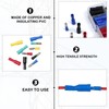 100PCS Crimp Connectors,Bullet Connectors 12v Multi-Sizes,Wire Connectors Push Fit without