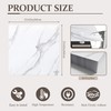 DEXDE Peel and Stick Floor Tile White Marble Waterproof 2FTx2FT