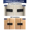 I-EASYDWW Keyless Cabinet Combination Lock, 3-Digit Password Twist Knob Hasp