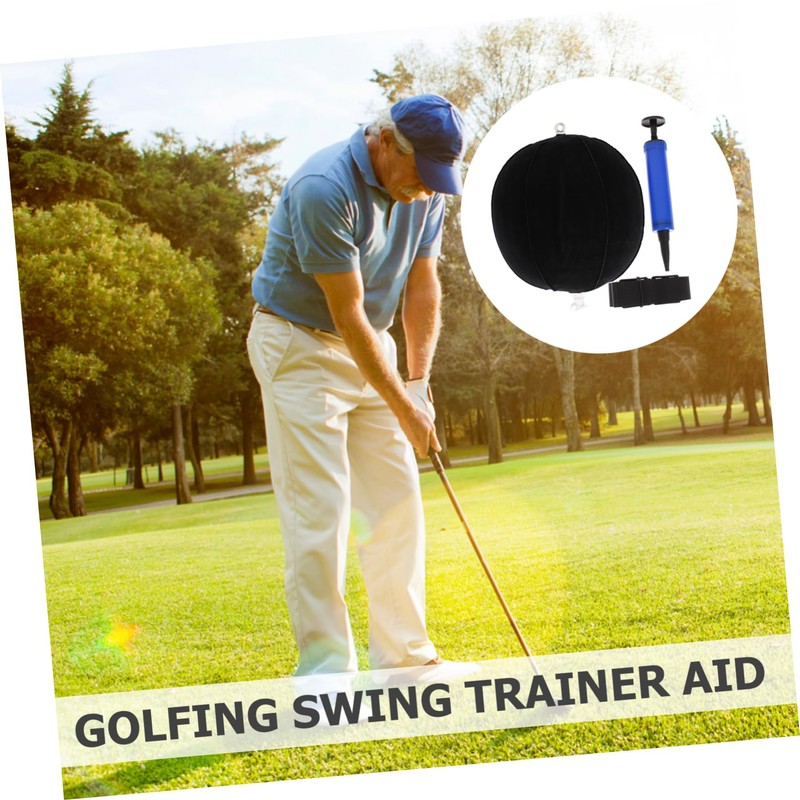 Mikinona Golfing Training Aid Inflatable Posture for Beginners Neck Rope