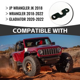 Dunviku Sun Visor Repair Kit for 2018 Wrangler JK, 2020-2022 Gladiator, 2018-2022 Wrangler Visor Mounting Clips, Aluminum Alloy Material, Heavy Duty JP Accessories