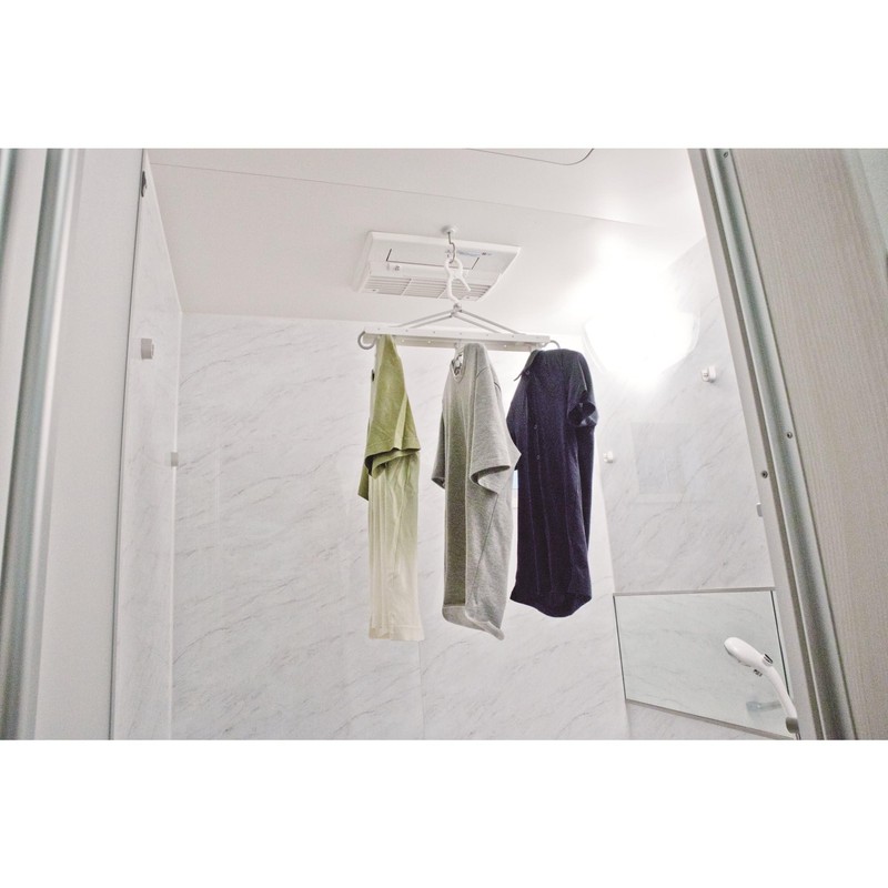 Wake Sangyo MGH-01 Magnetic Clothes Drying for Baths, Short Type,