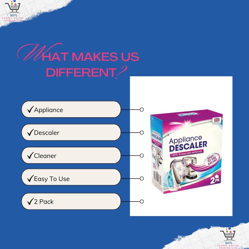 SOTL® X2 Appliance Descaler Sachets Effortlessly Remove Limescale from Kettles