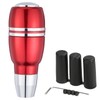 Arenbel Automatic Car Shifter Knob Push Button Gear Head Aluminum