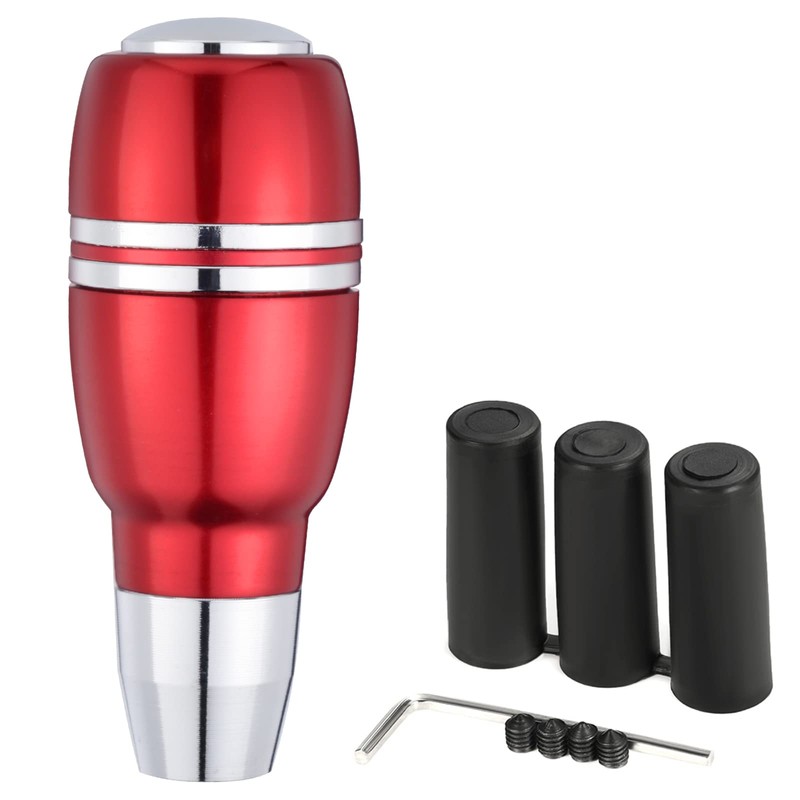 Arenbel Automatic Car Shifter Knob Push Button Gear Head Aluminum