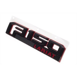 2015-2016 F-150 Lariat Red & Black Left Driver Fender Emblem NEW OEM GL3Z16720F