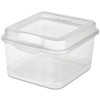 Sterilite 18038612 Small Clear Flip Top Storage Box